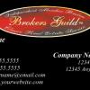 Brokers Guild Business Card Template: BG01