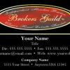 Brokers Guild Business Card Template: BG02