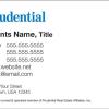 Prudential Business Card Template:
Prudential 01