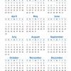 4" x 9" Magnet Calendar #13
Cartoon Houses (Blue)