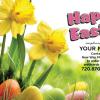 #509 - Easter
This postcard design is 
available in a 4”x6” Layout - See Below