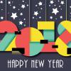 #244 - Happy New Years postcard