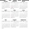 4" x 9" Magnet Calendar #4
Black