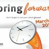 #339 Spring Forward Time Change
Regular 4" x 6" and
Jumbo 8½" x 5½"